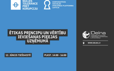 Seminārs “Ētikas principu un vērtību ieviešanas pieejas uzņēmumā”